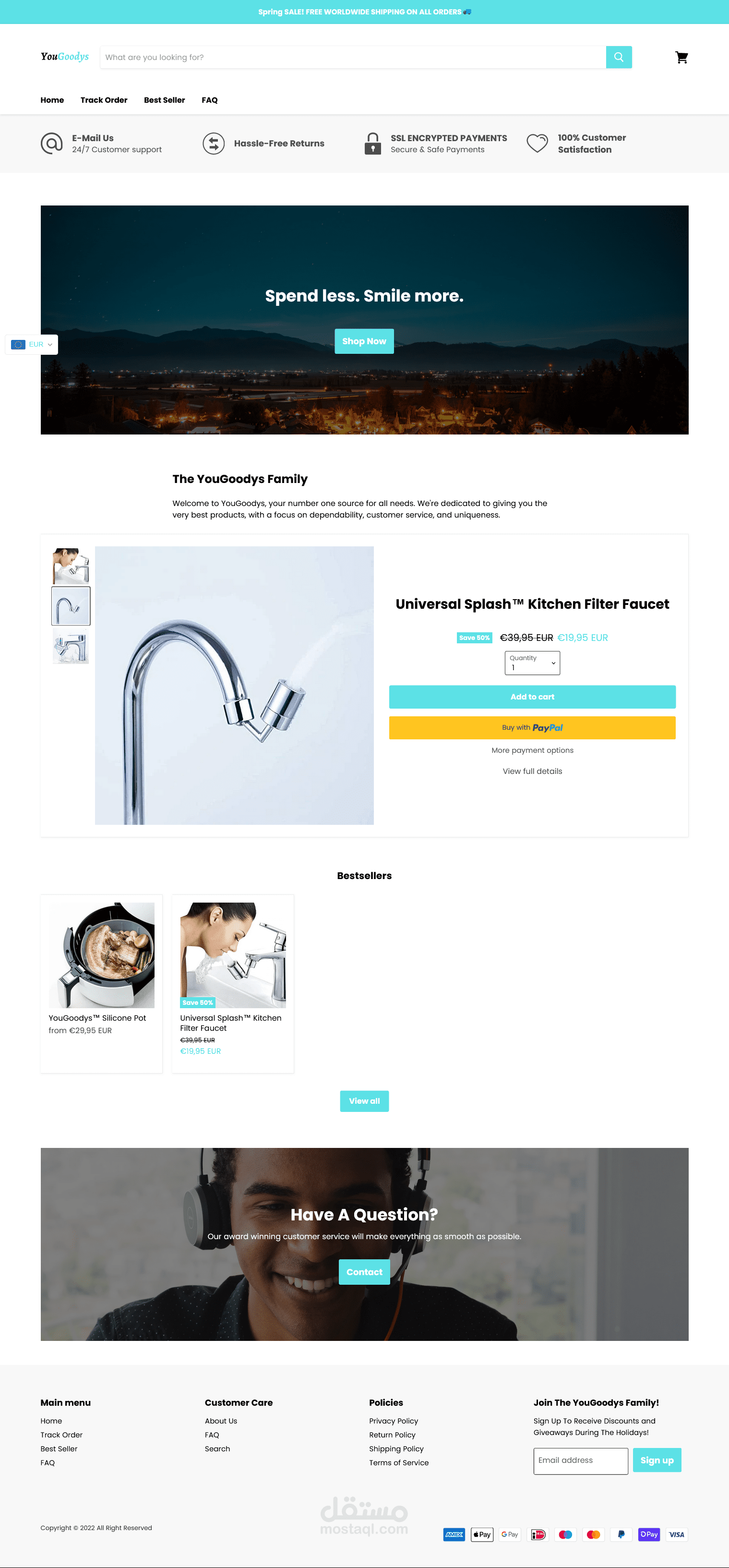 Dropshipping website