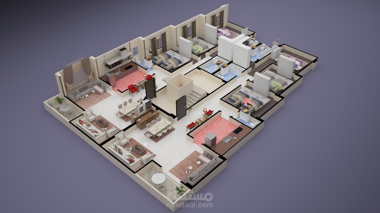 تصميم  فرش 3D