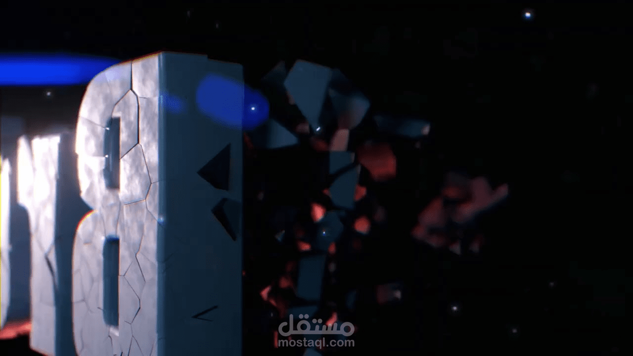 تصميم إنترو(عرض) 3d لقناة يوتيوب أو شعار شركة.