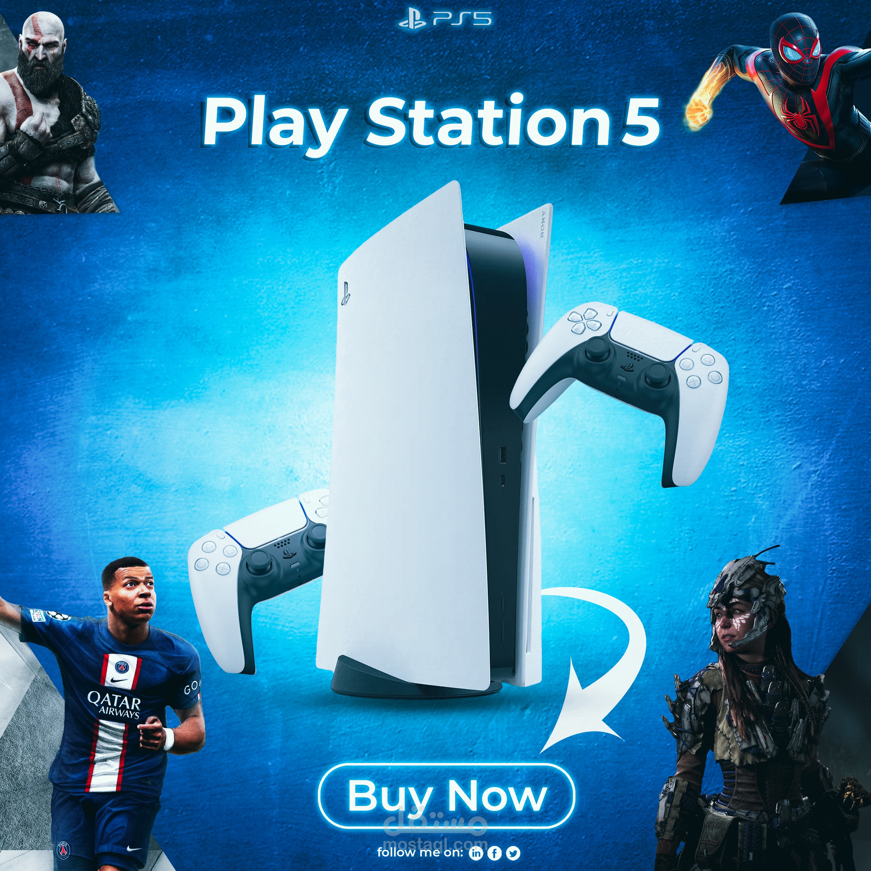 PS5 social media design