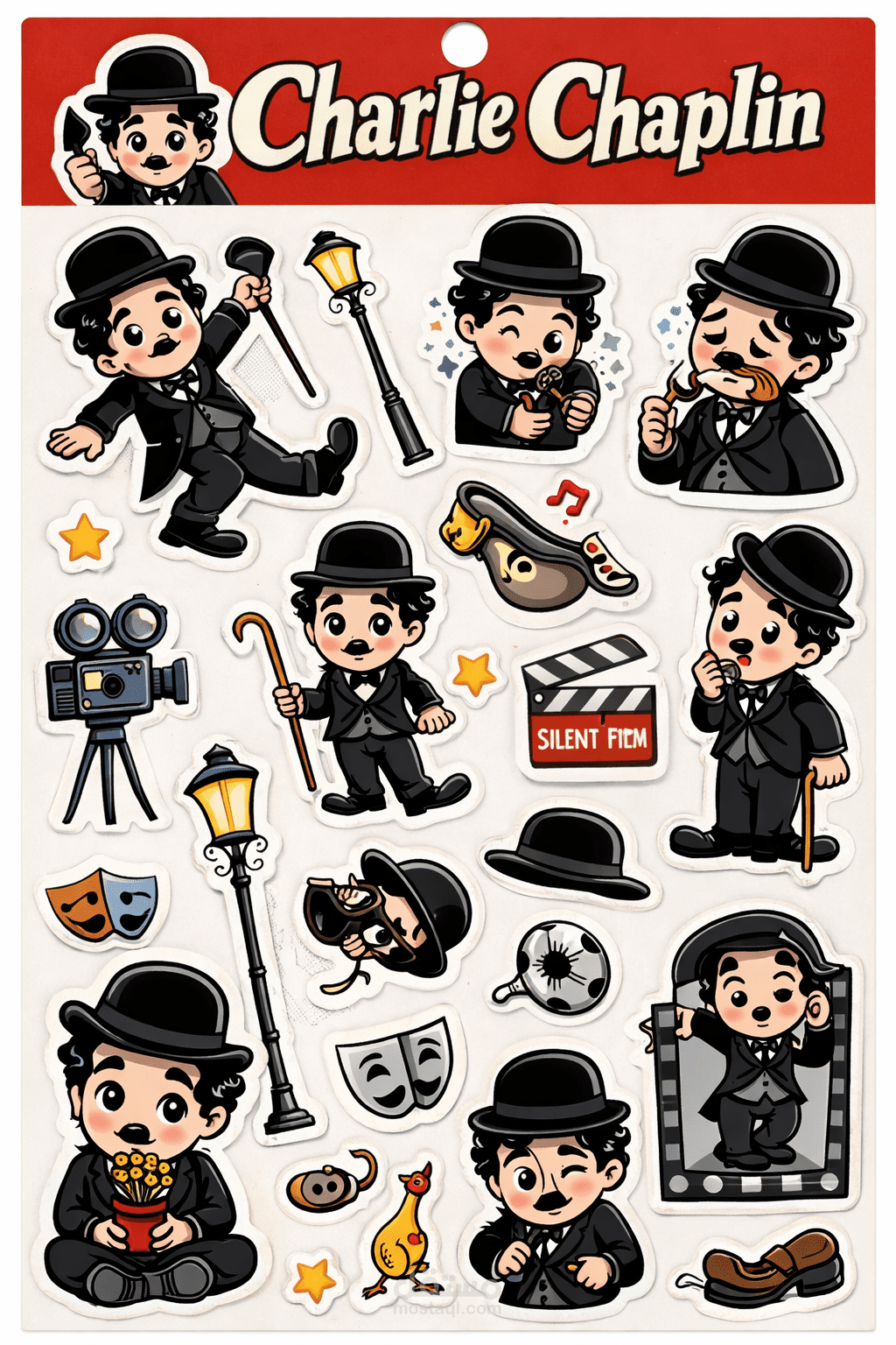 تصميم stickers جاهزة للطباعة
