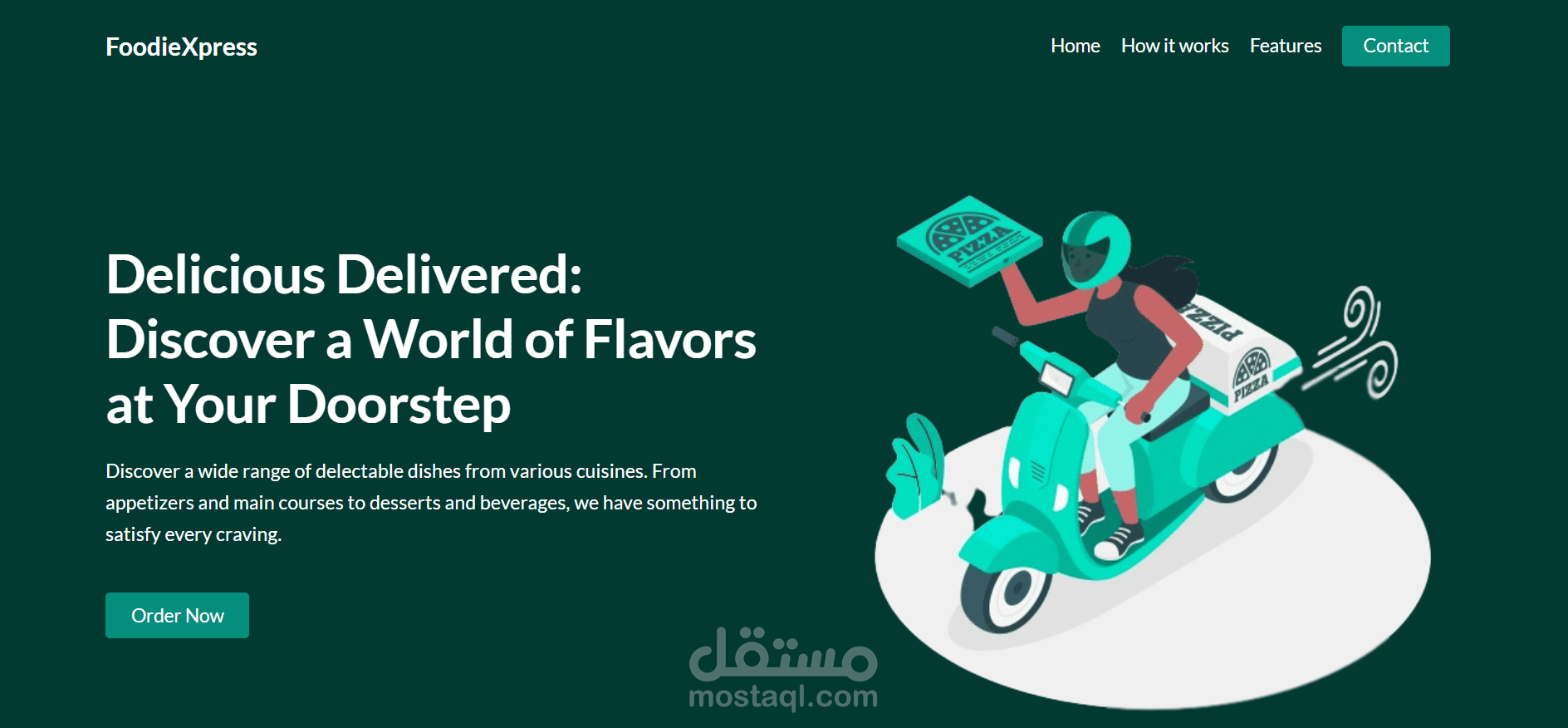 واجهه مطعم متجاوبه
