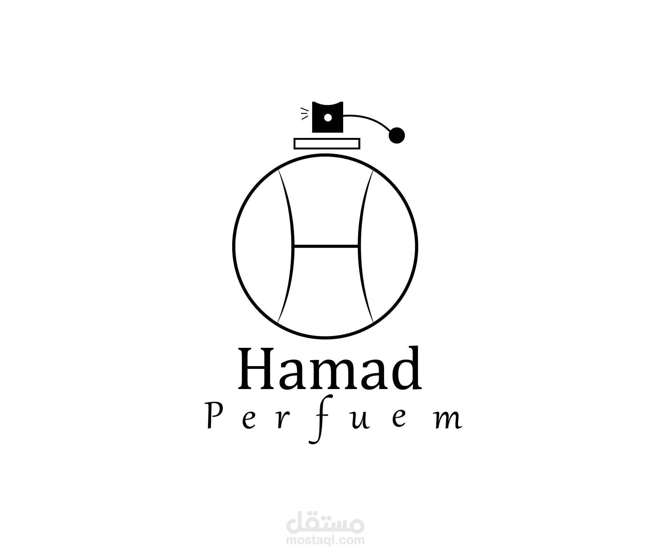 لوجو محل عطور "Hamad Perfume"