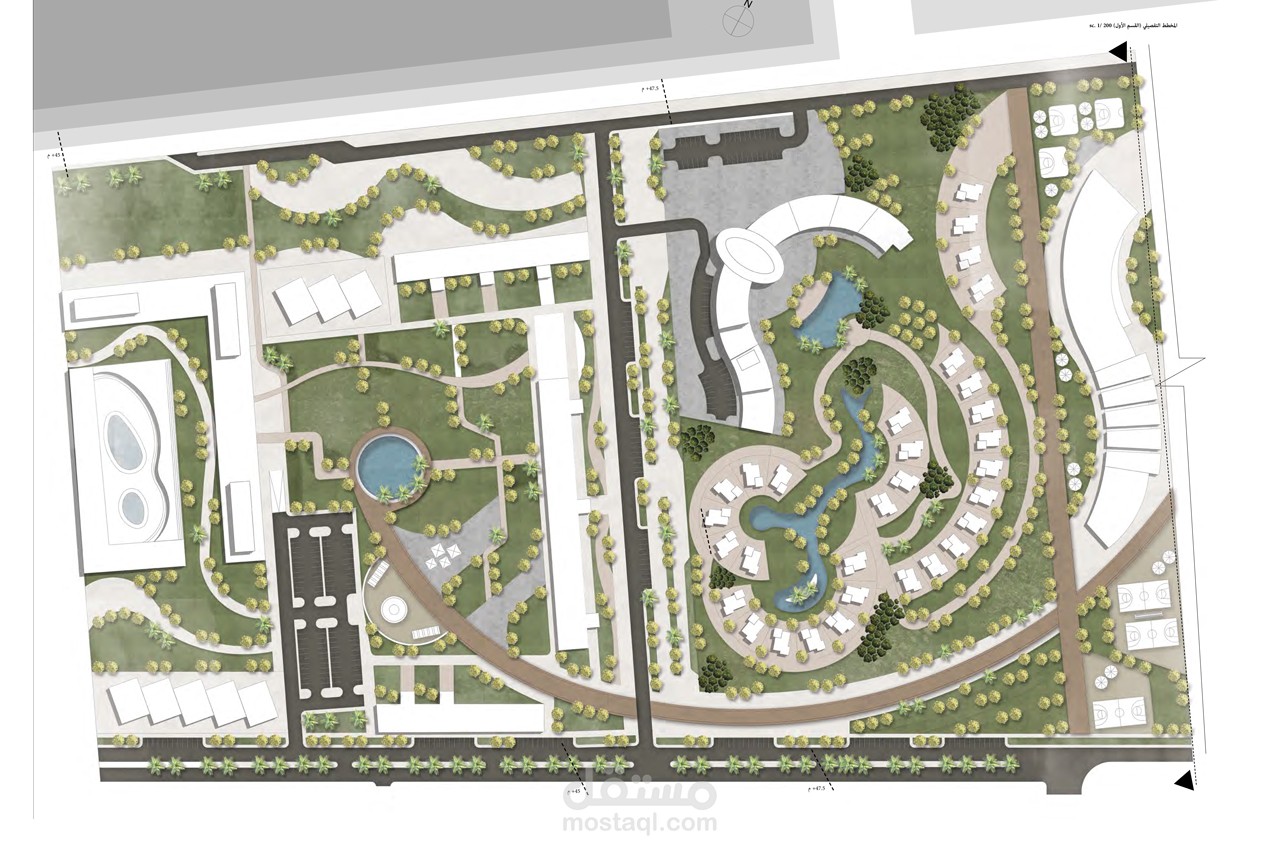 A sustainable tourism complex. Masterplan