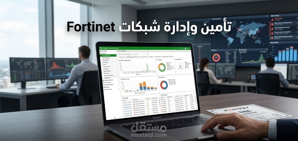 إعداد وتأمين الشبكات باستخدام جدران حماية Fortinet (NSE Certified)