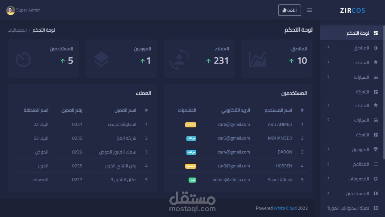 نظام ادارة اسطوانات الغاز