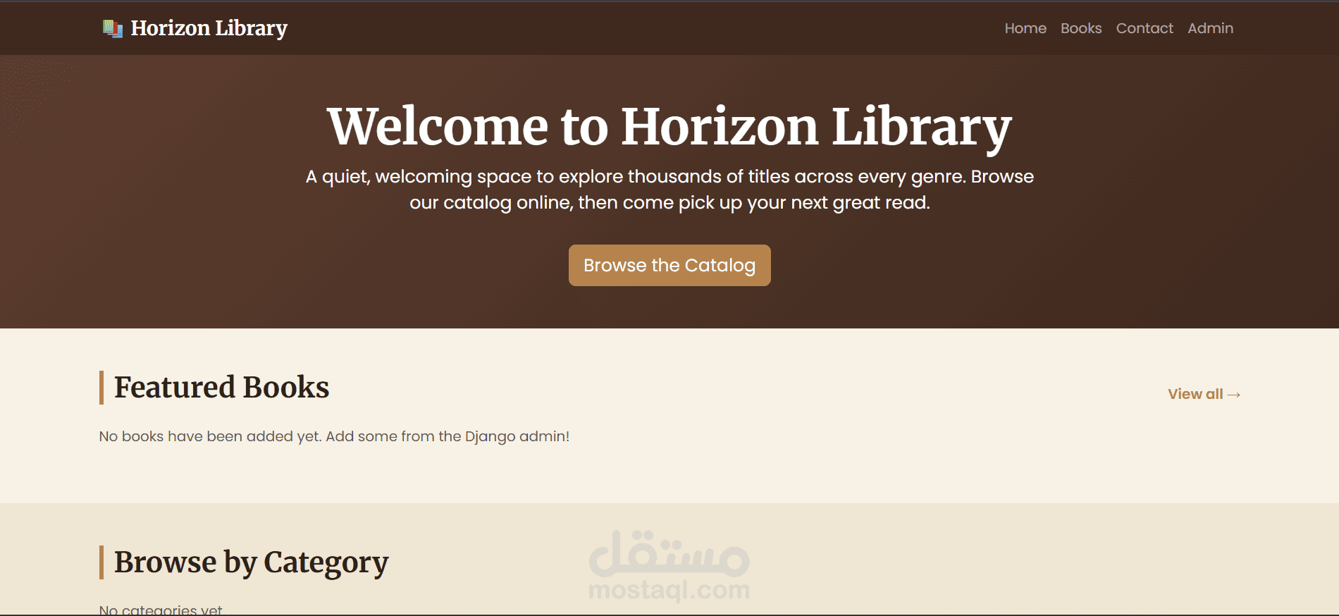 تطوير موقع مكتبة إلكترونية متكامل باستخدام Django وPython
