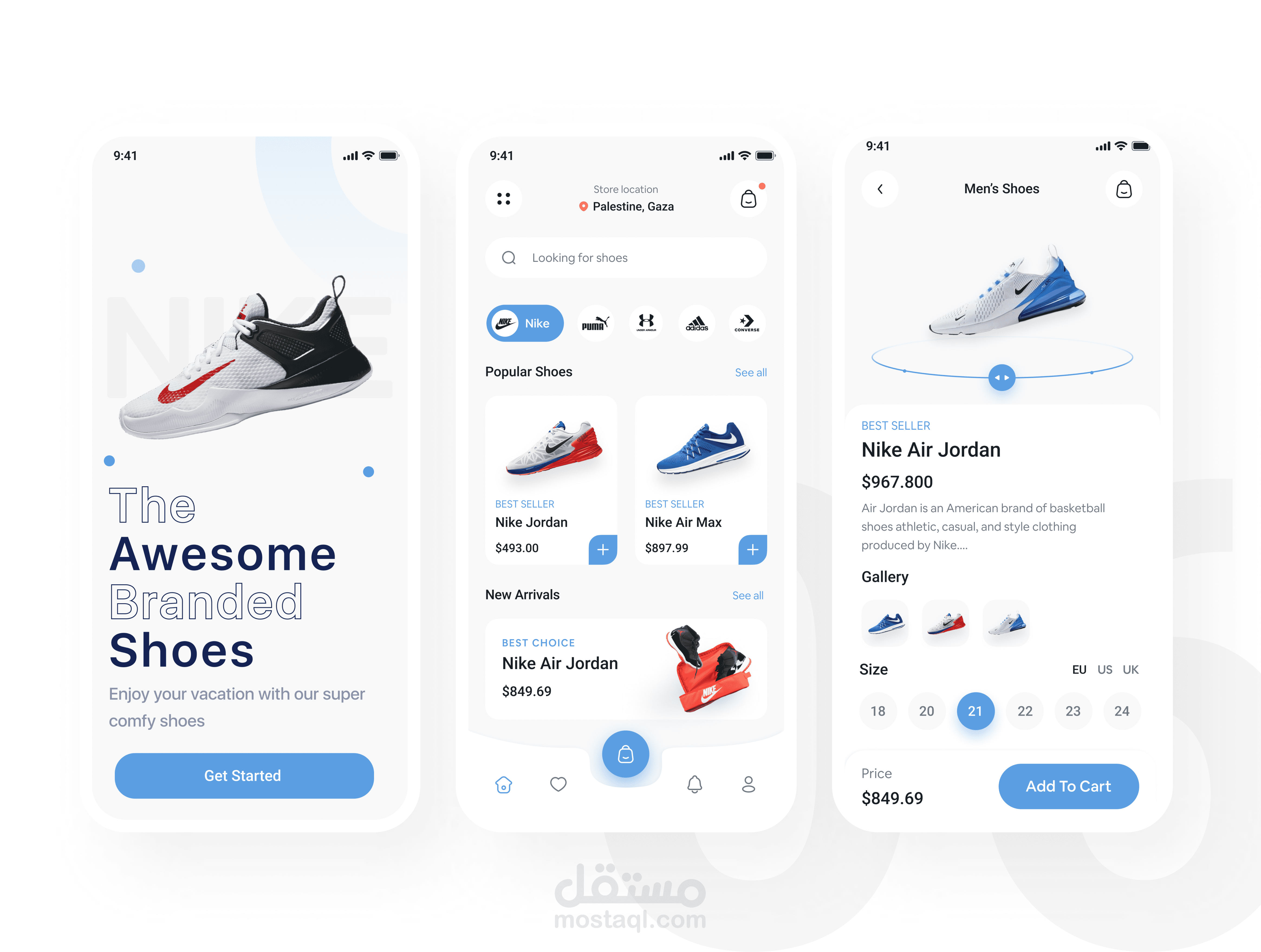 Online shoes application