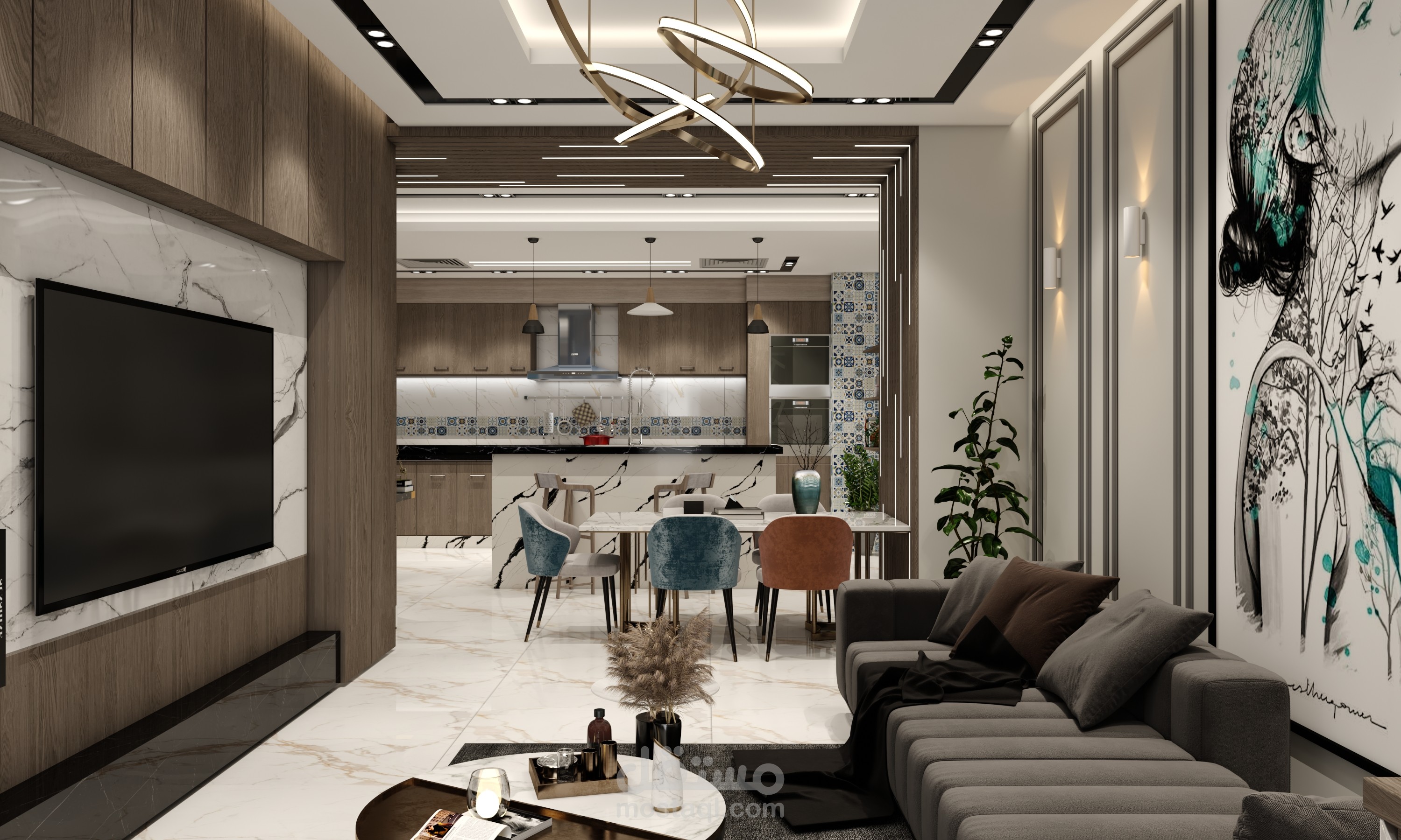 Reception With Open Kitchen