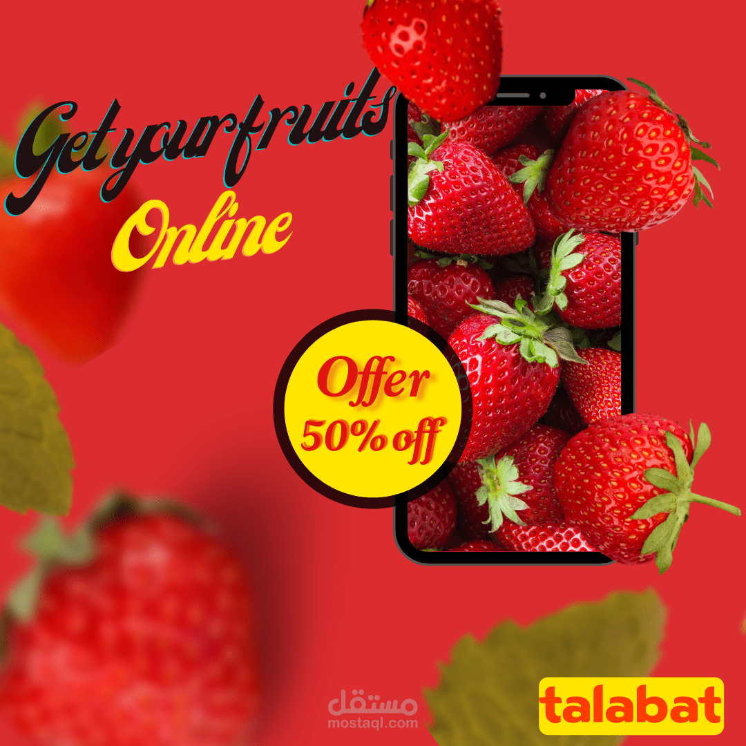 Social media ad design for talabat