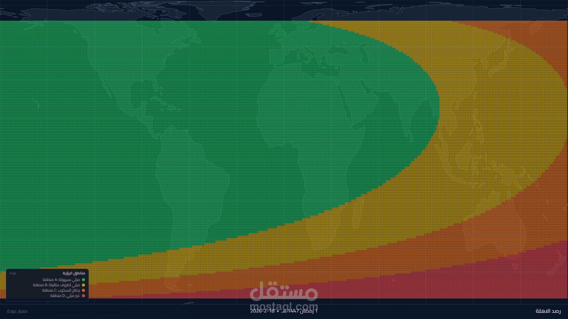 محاكاة رؤية الهلال