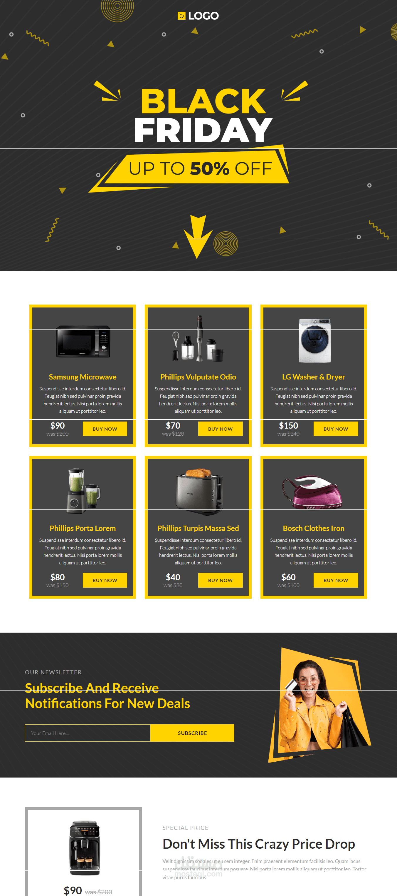 تصميم موقع الجمعة البيضاء