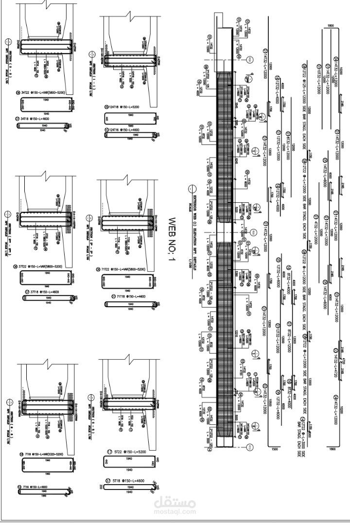 اعمال اللوحات التنفيذية webs RFT for box section