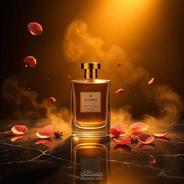 اعلان لاحد انواع العطور الفاخرة