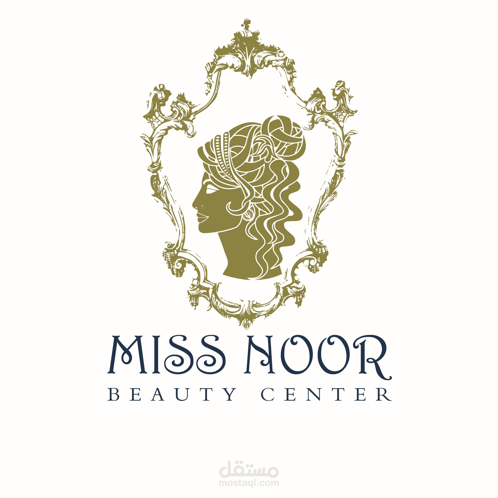 تصميم لوجو كوافير ميس نور وتصميمات سوشيال