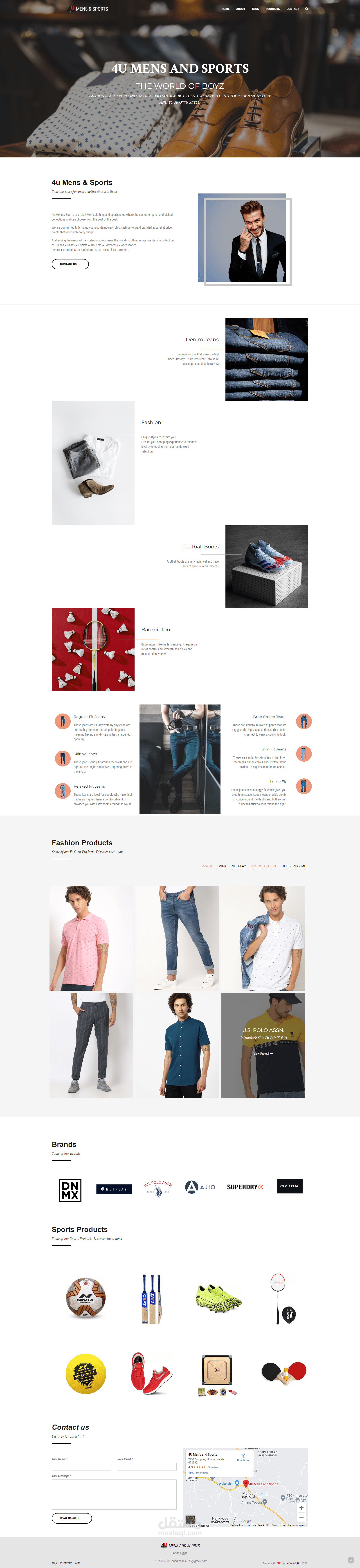 متجر الكتروني صفحه واحده