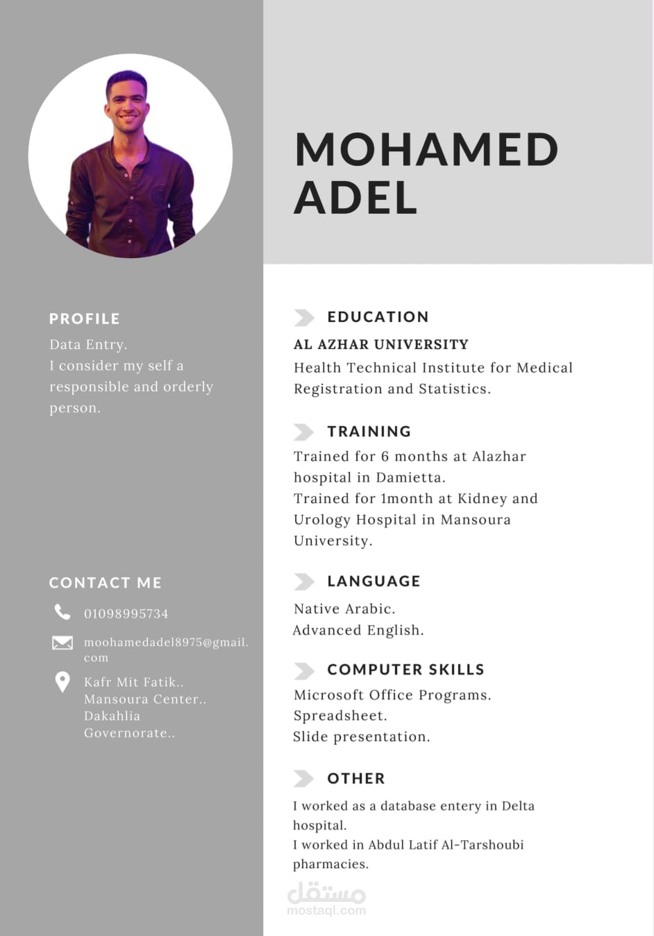 عمل cv بإحتراف