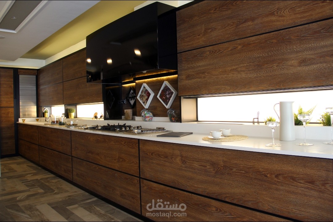 مصممة مطابخ ، ووحدات خزائن 3d