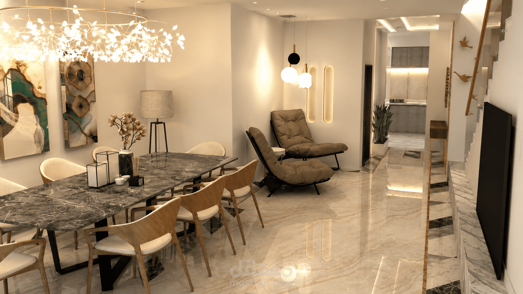 تصميم وتنفيذ فيلا دورين