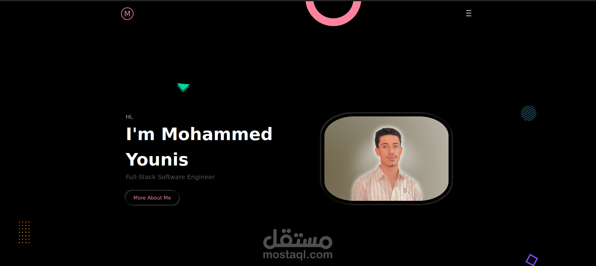 موقع شخصي portifolio