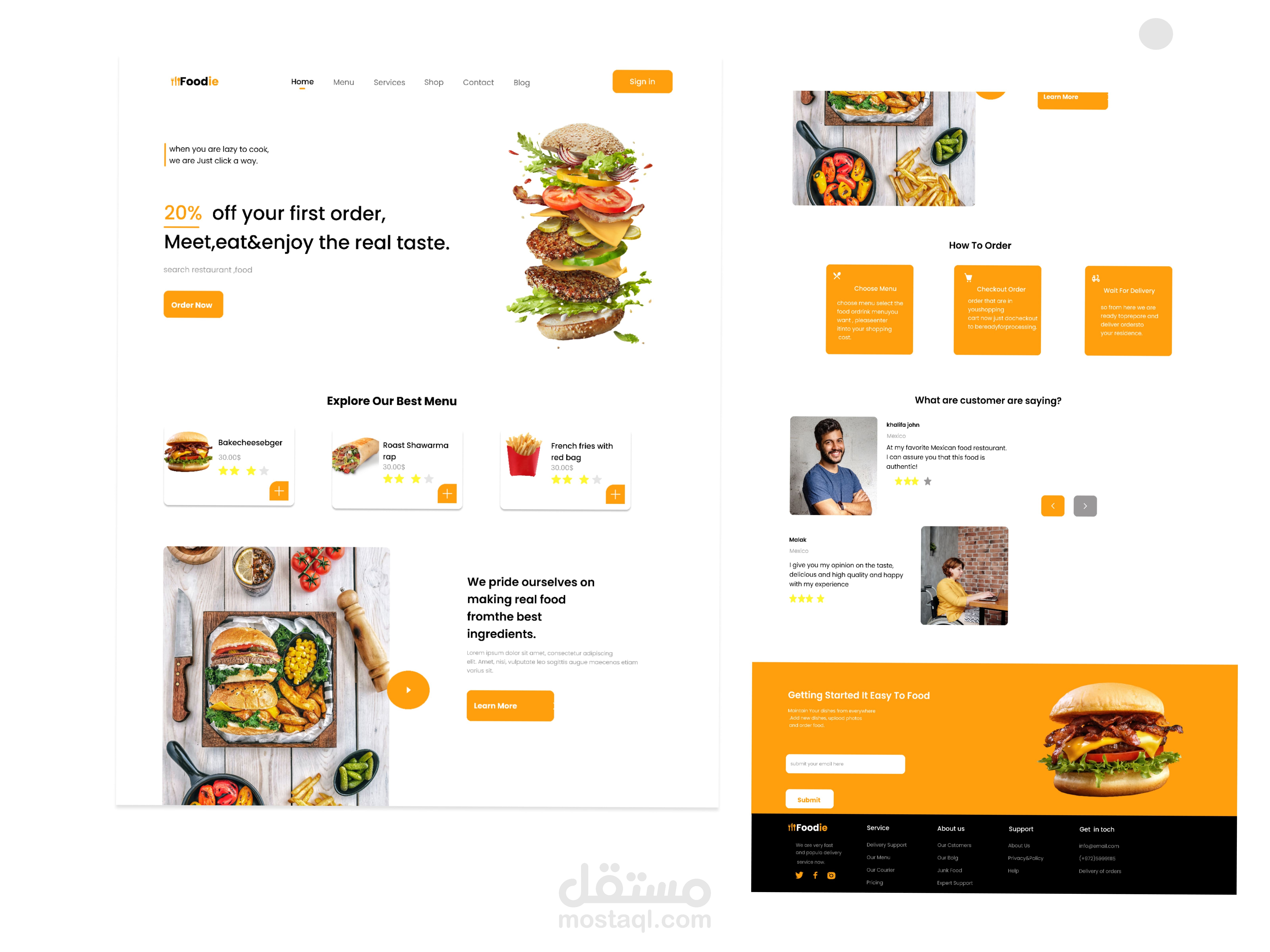 Food Landing Page