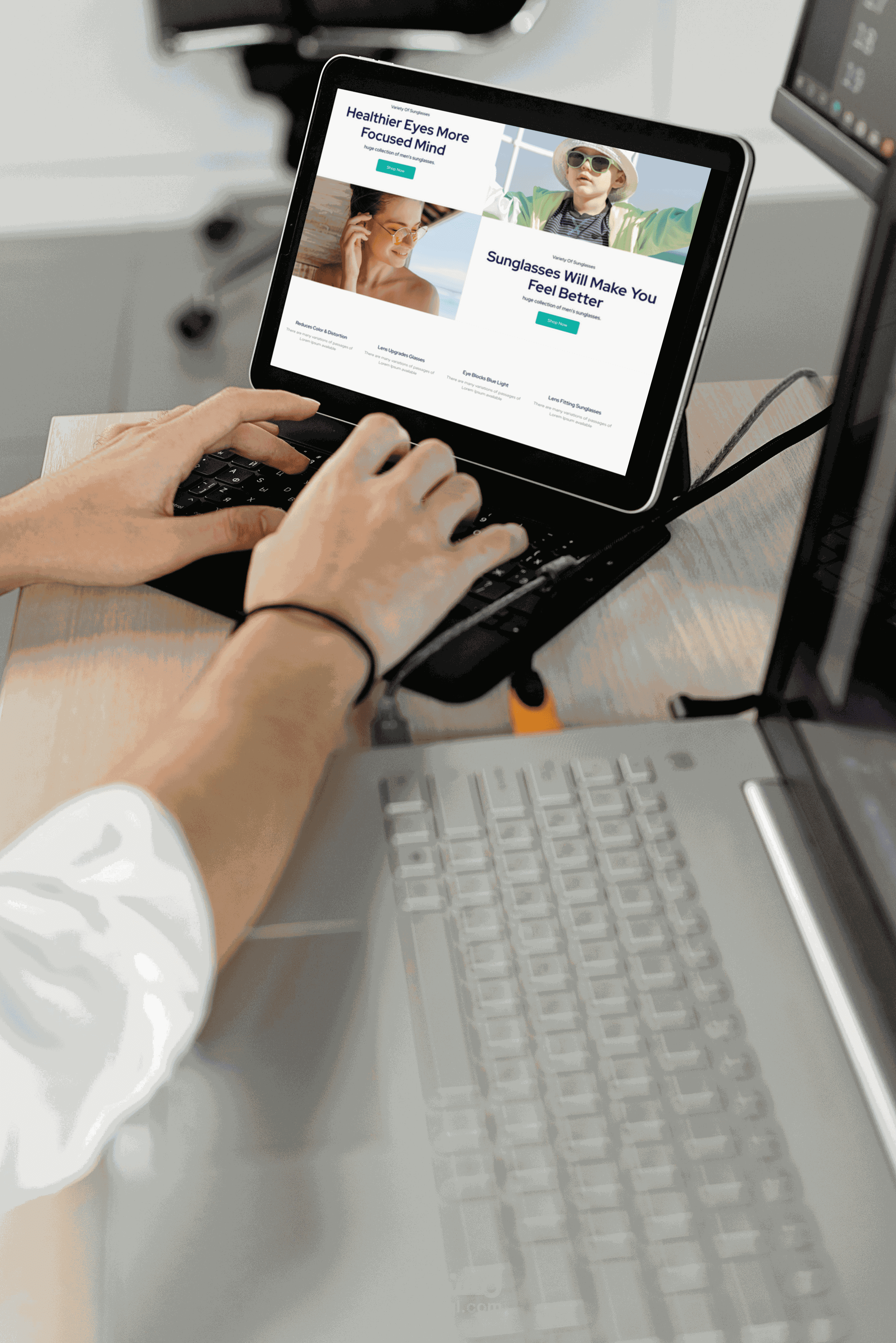 متجر إلكتروني لبيع النظارات والعدسات