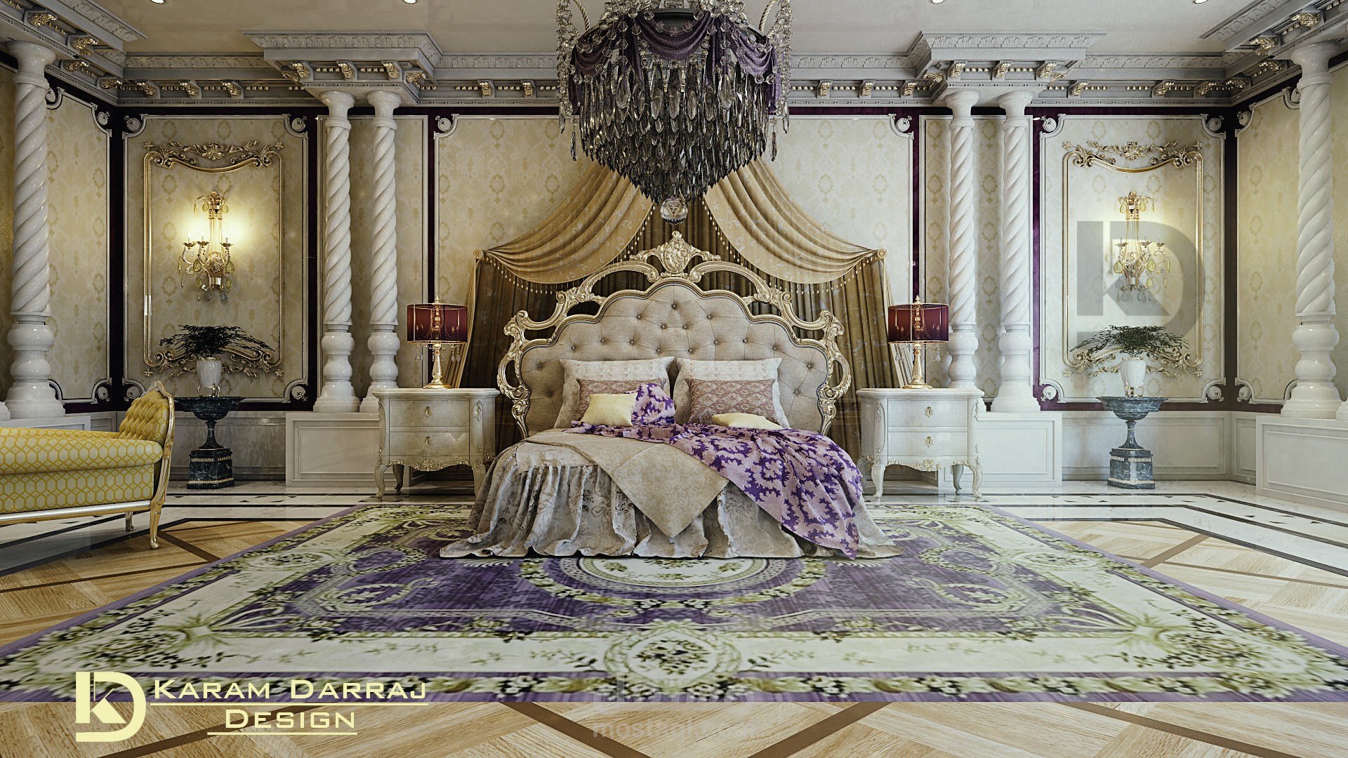 غرفة نوم ماستر كلاسيك Classic master bedroom