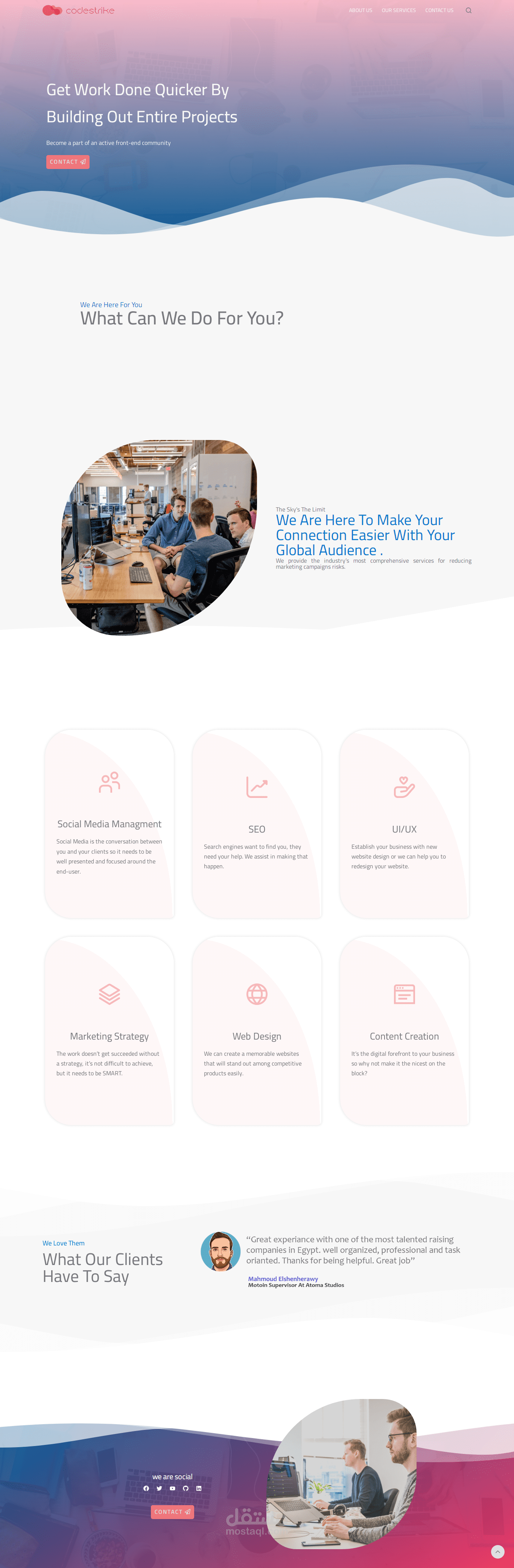 Simple technical Website Built With Wordpress