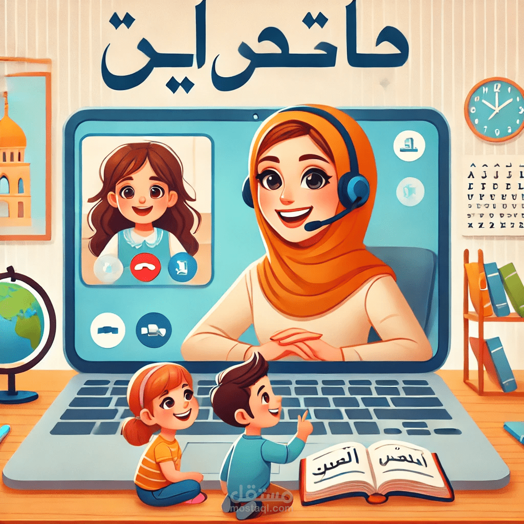 عملت بتدريس اللغه العربيه للاطفال عن بعد