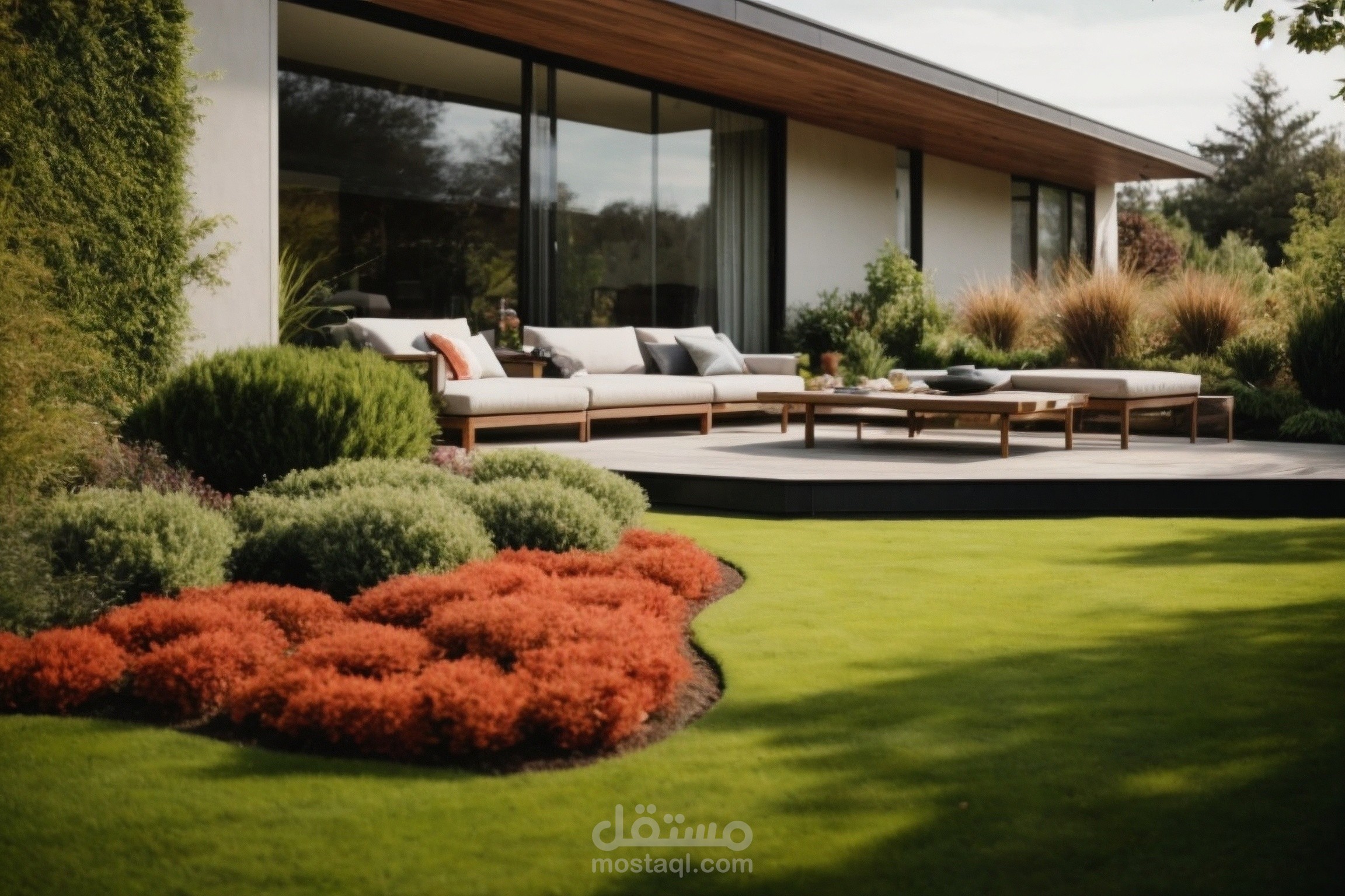 تصميم و تنسيق حدائق خارجية