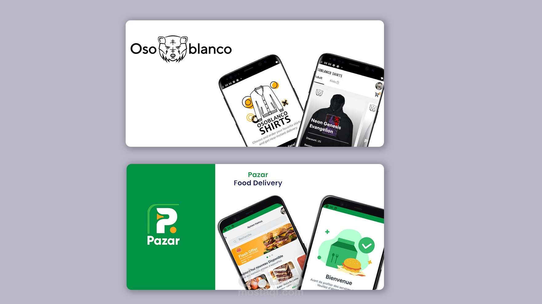 Mobile Applications: Osoblanco and Pazar