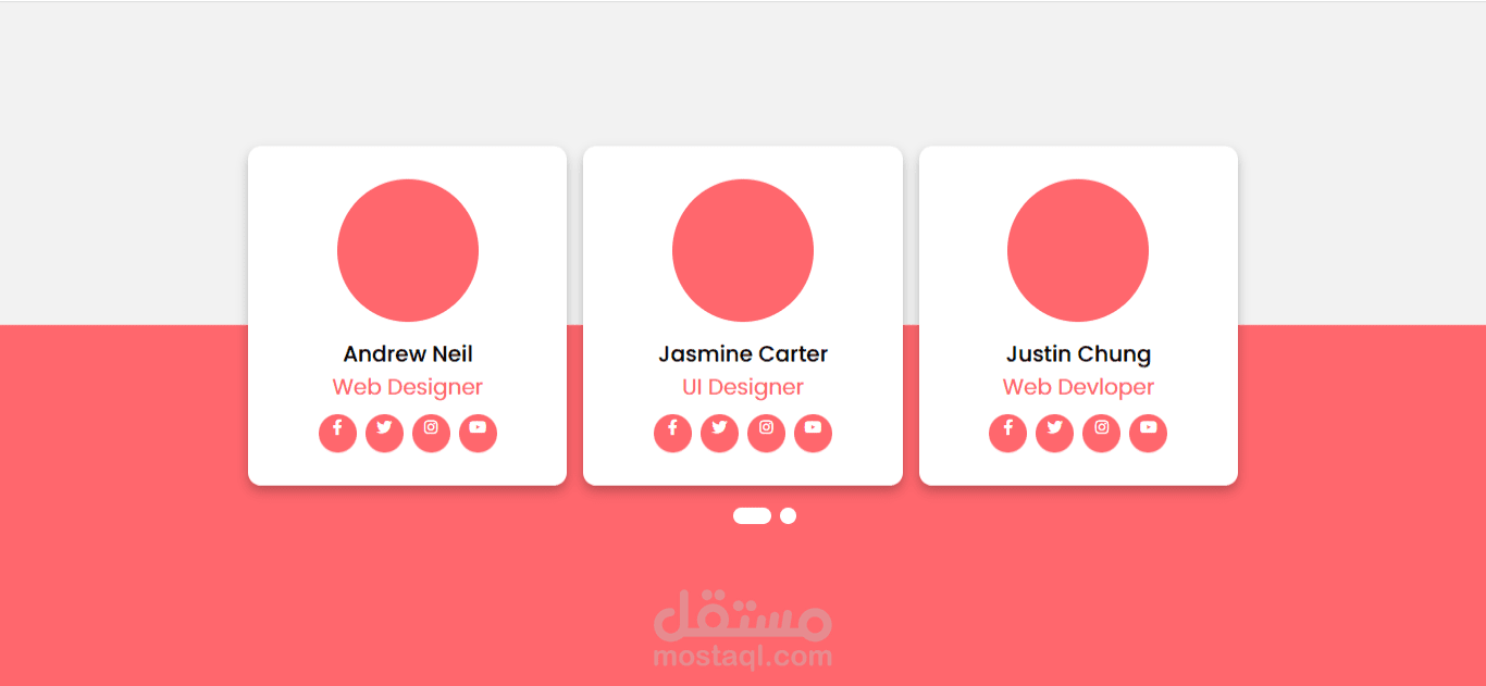CSS Responsive Profile Cards Slider