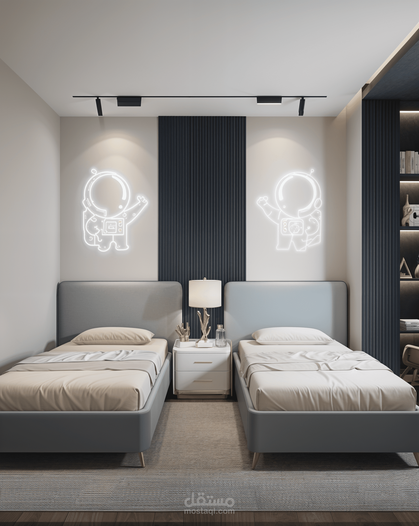 تصميم غرفه ولدين في عمر ١٠ سنين بالقاهرة