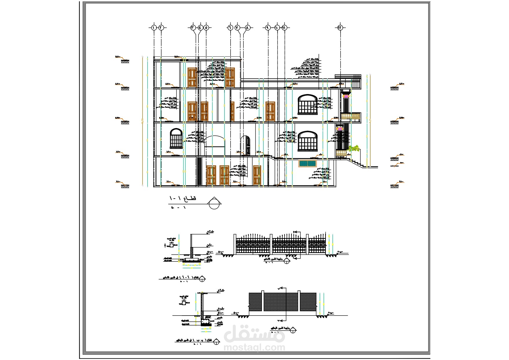 تصميم معماري لفيلا سكنية