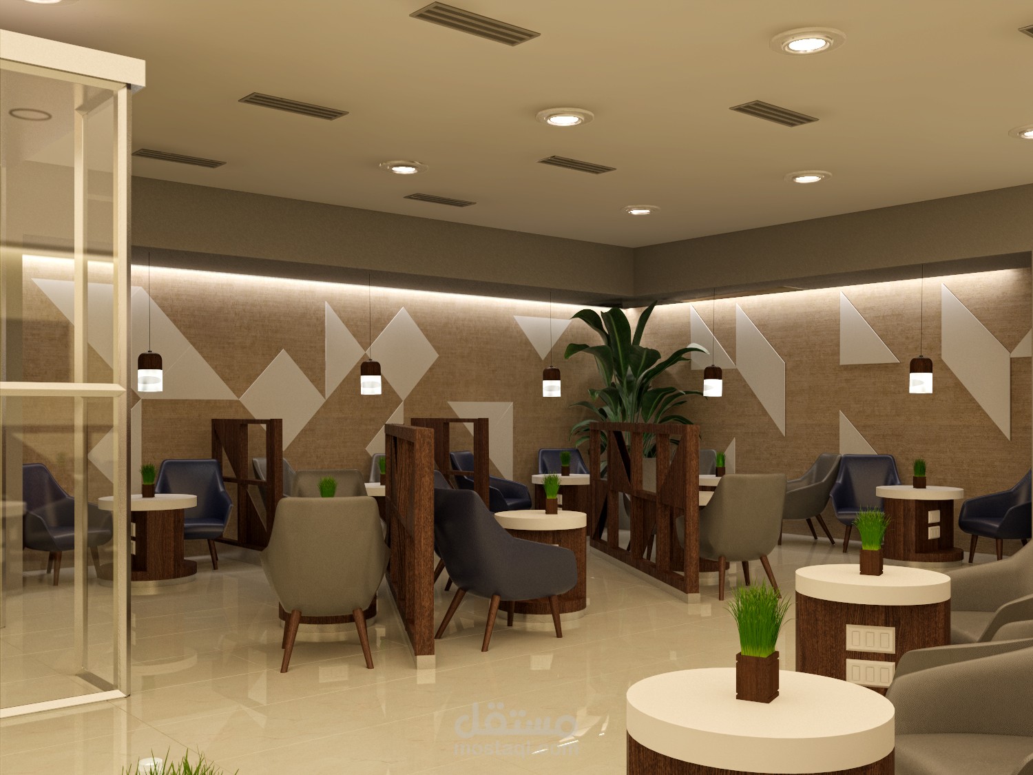 قاعة في مطار الهند