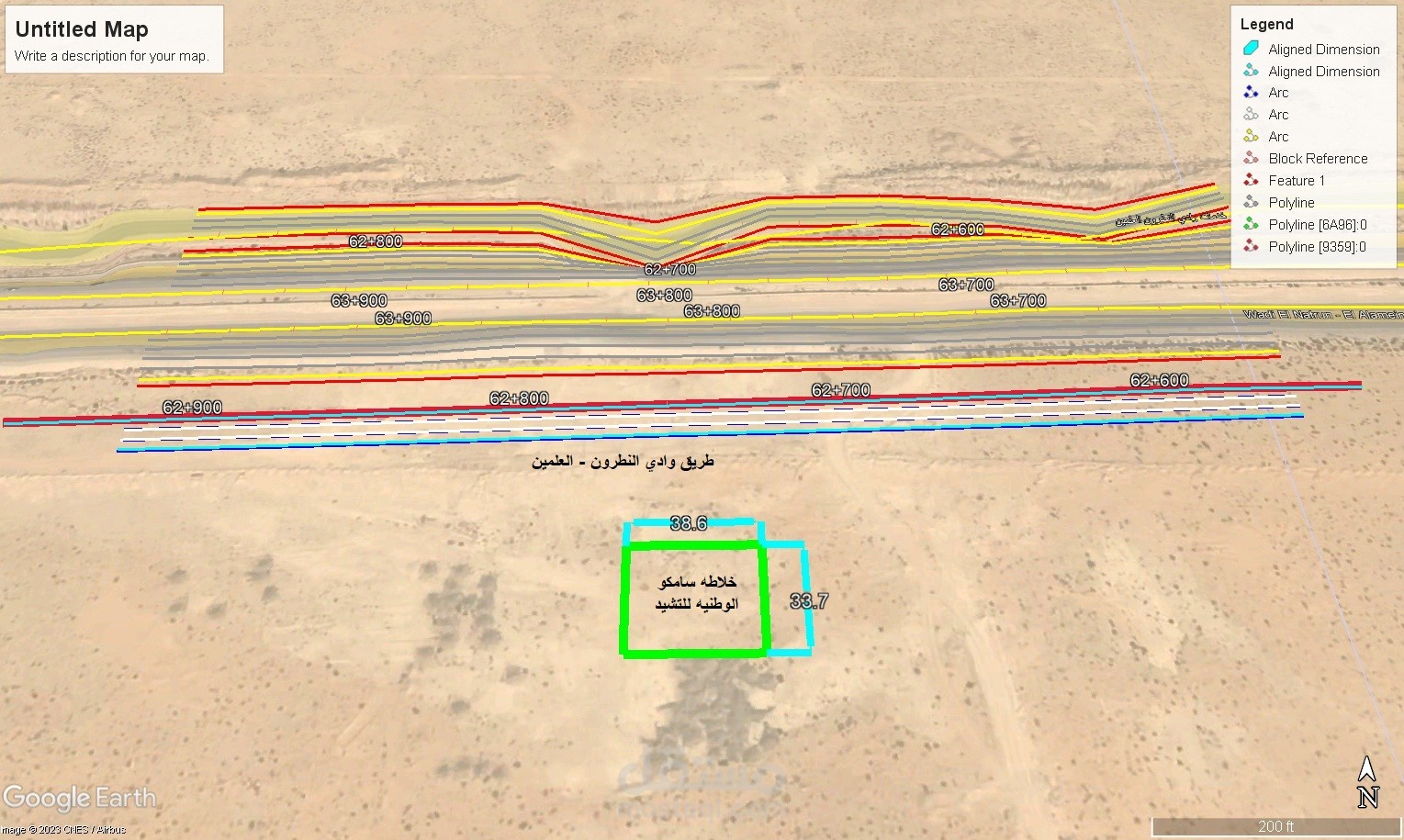 توقيع الاحداثيات من الرفع المساحي علي جوجل ايرث , ورفع من جوجل ايرث الي برنامج الاتوكاد مع رسم تفاصيل المدينه من طرق وارصفه واشجار وعمل خرائط كنتوريه