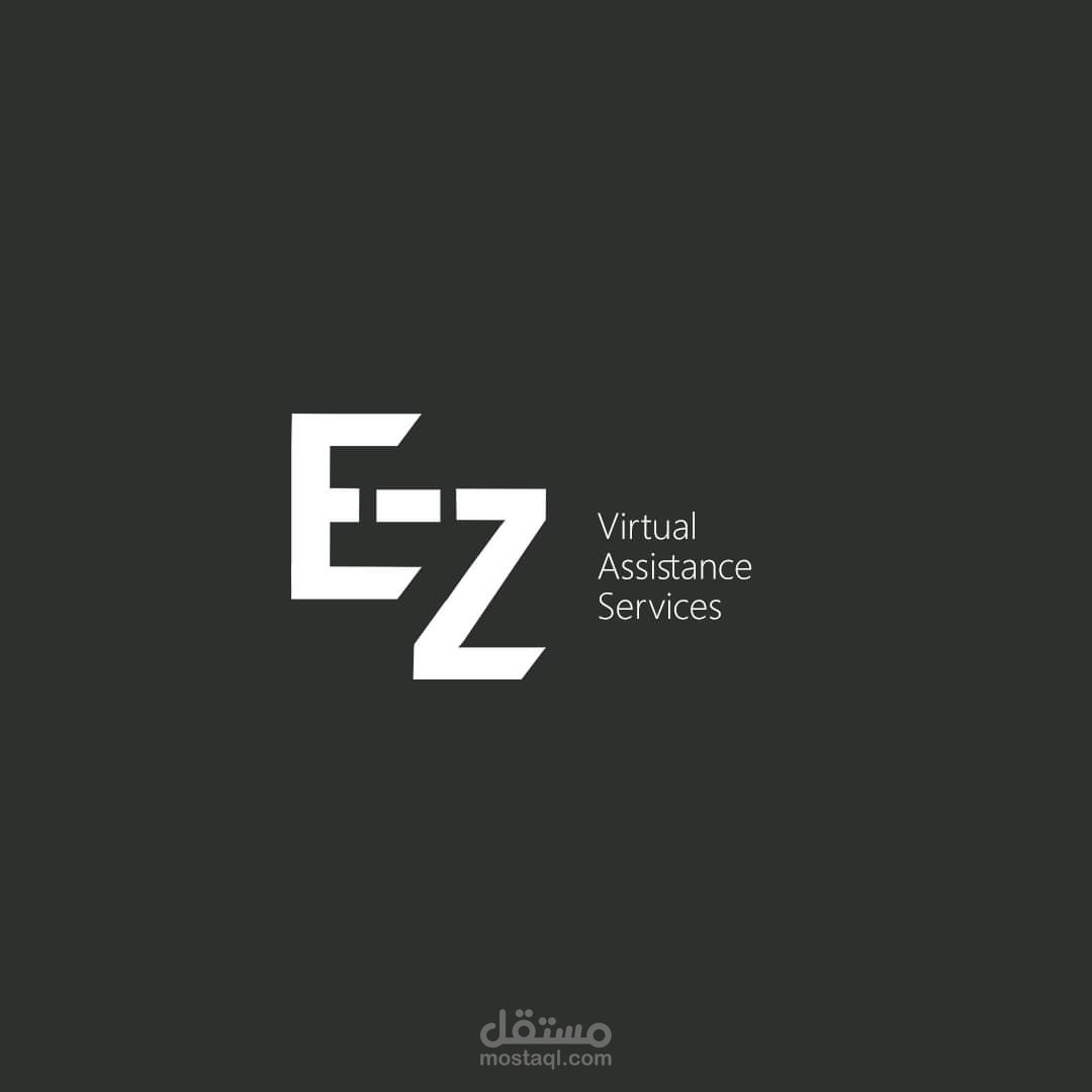 لوجو و هوية بصرية - EZ - Virtual Assistance Services