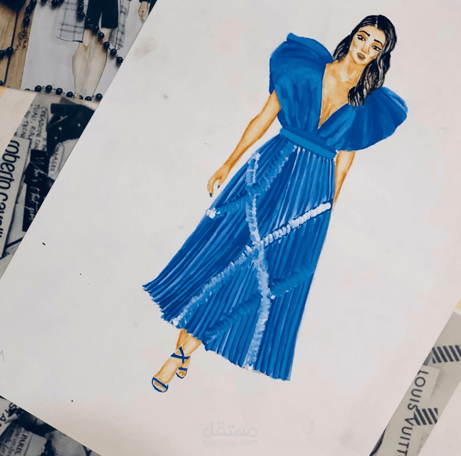 تصميم فستان بليسيه