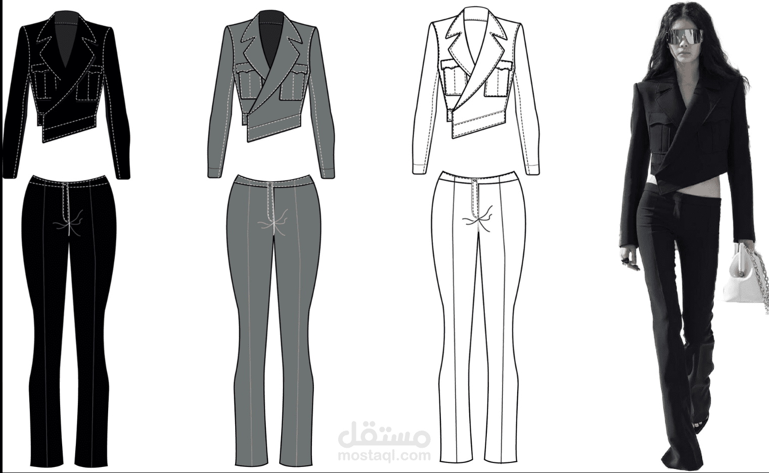 technical  illustration for suit