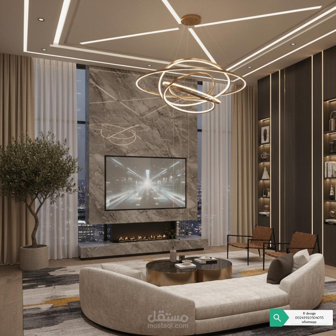 التصميم داخلي استغلال المساحات بشكل ذكي ومودرن