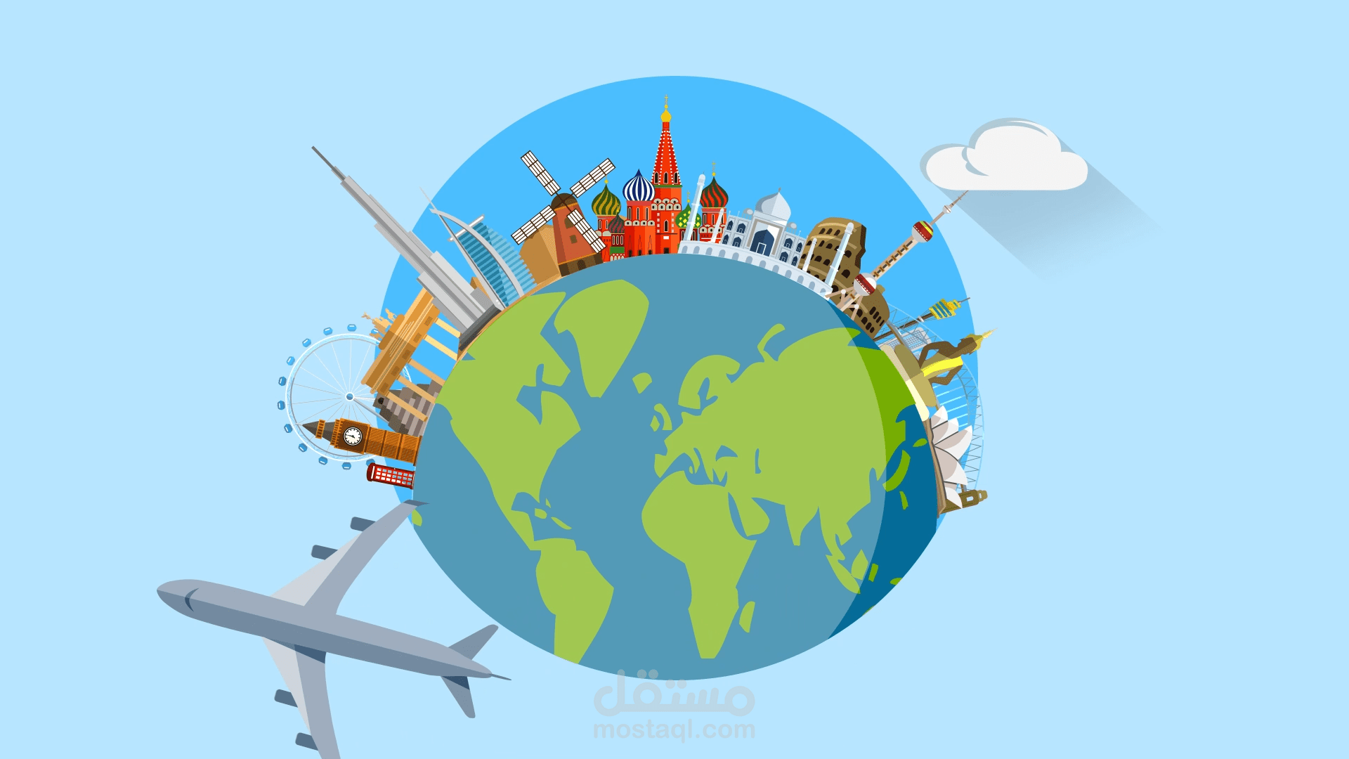 موشن جرافيك _ أهمية السفر