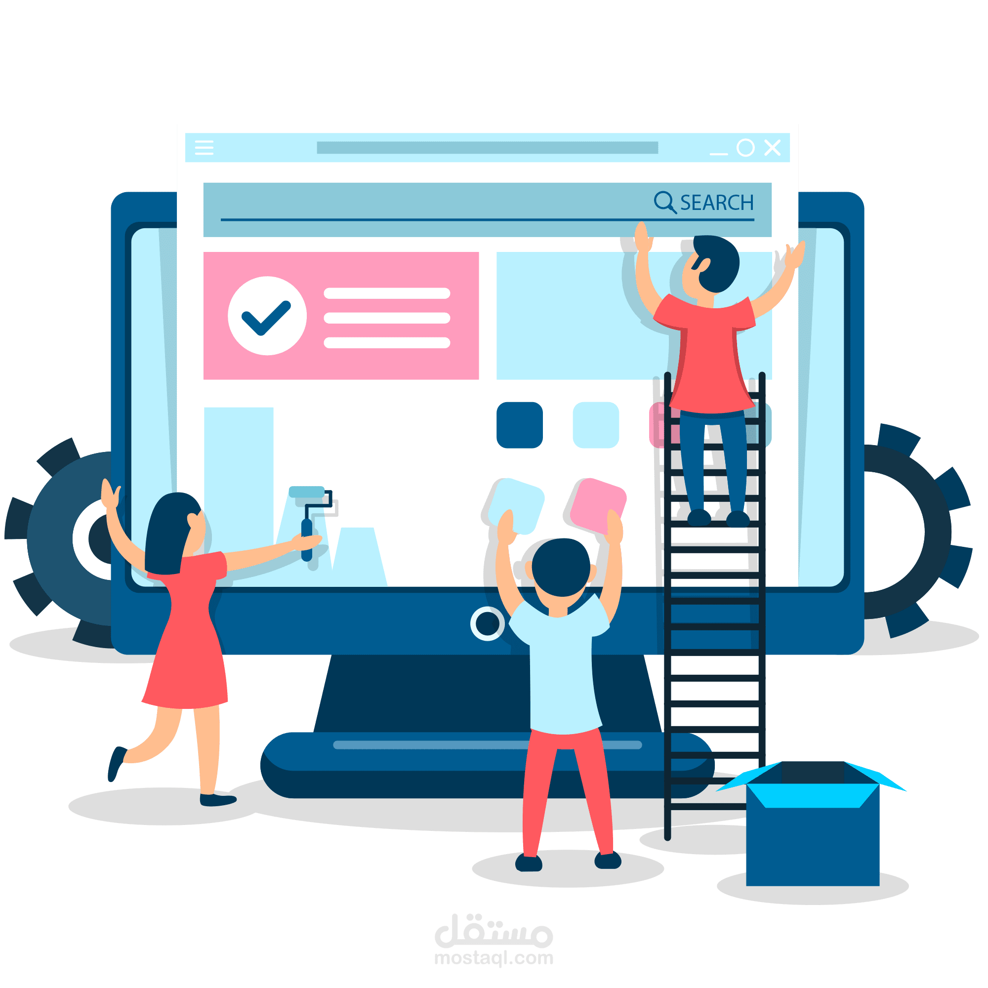 تصميم موقع ومتجر الكتروني احترافي Pro. Website Design
