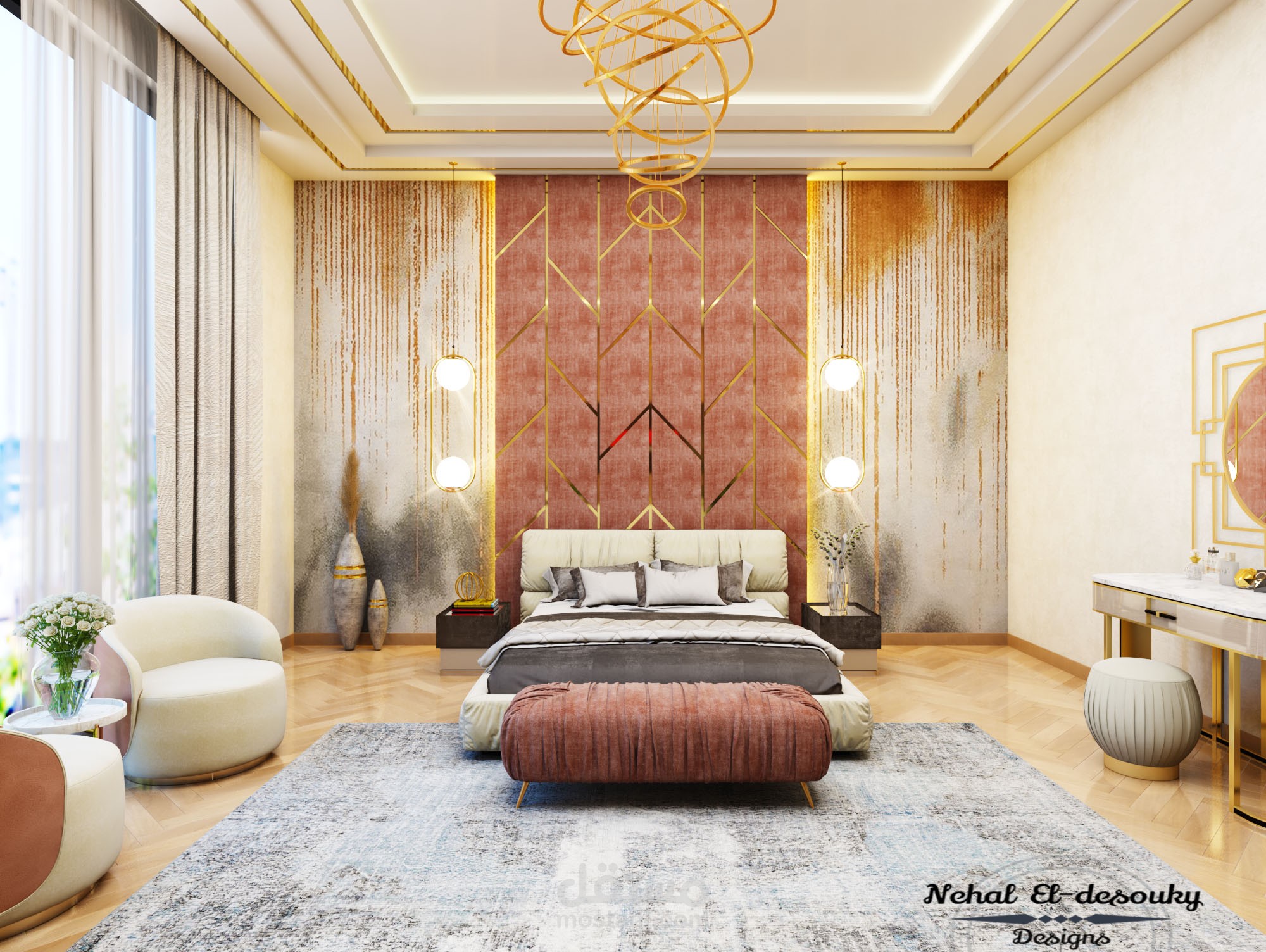 تصميم غرفة نوم رئيسية