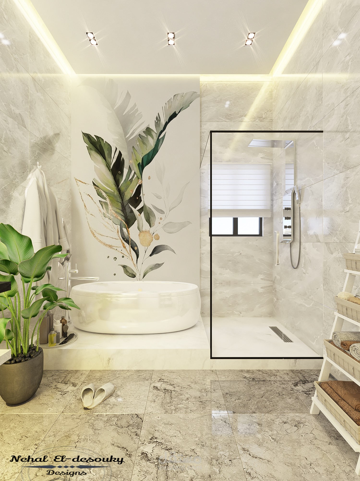 تصميم داخلي ل حمام