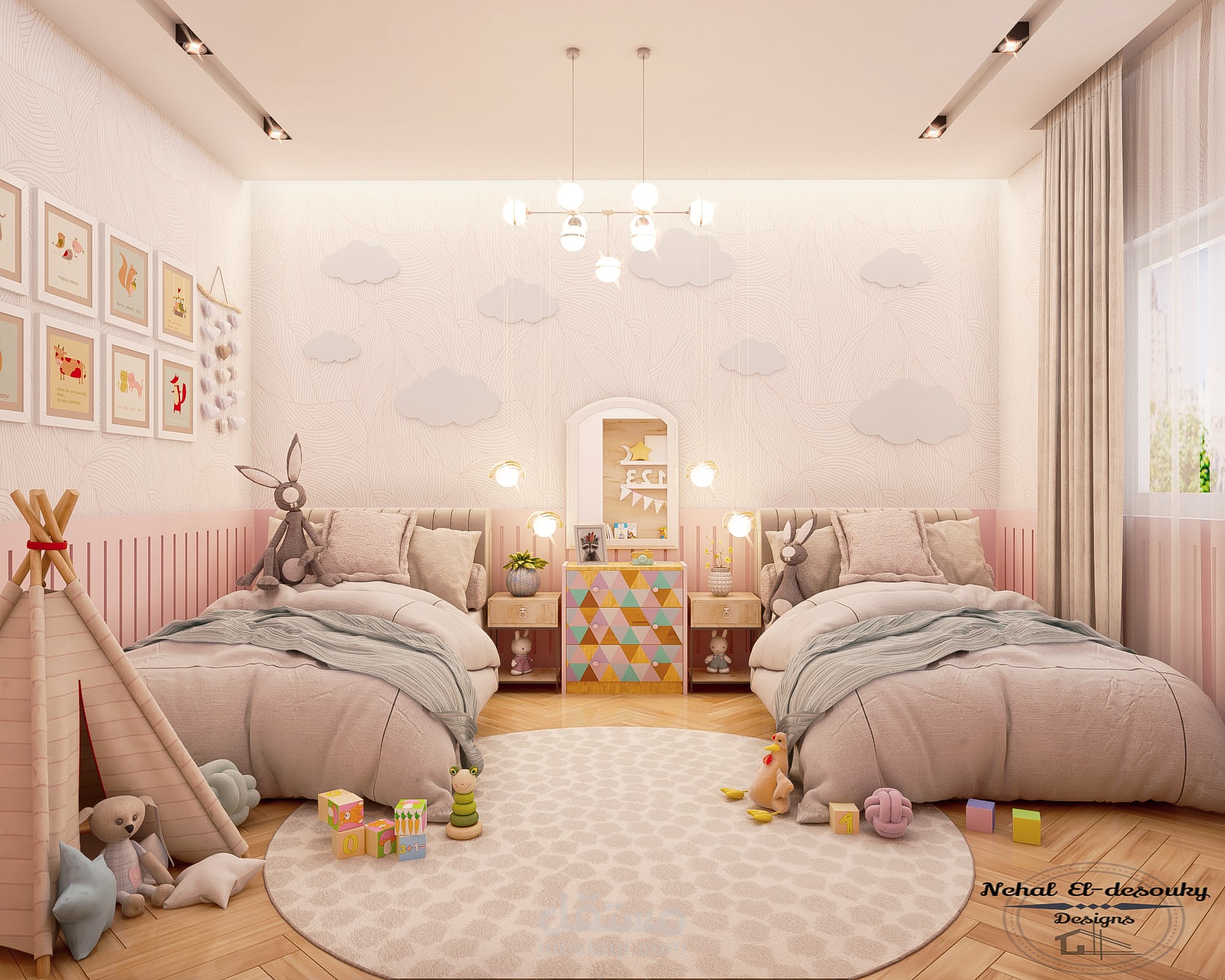 تصميم غرفة نوم أطفال