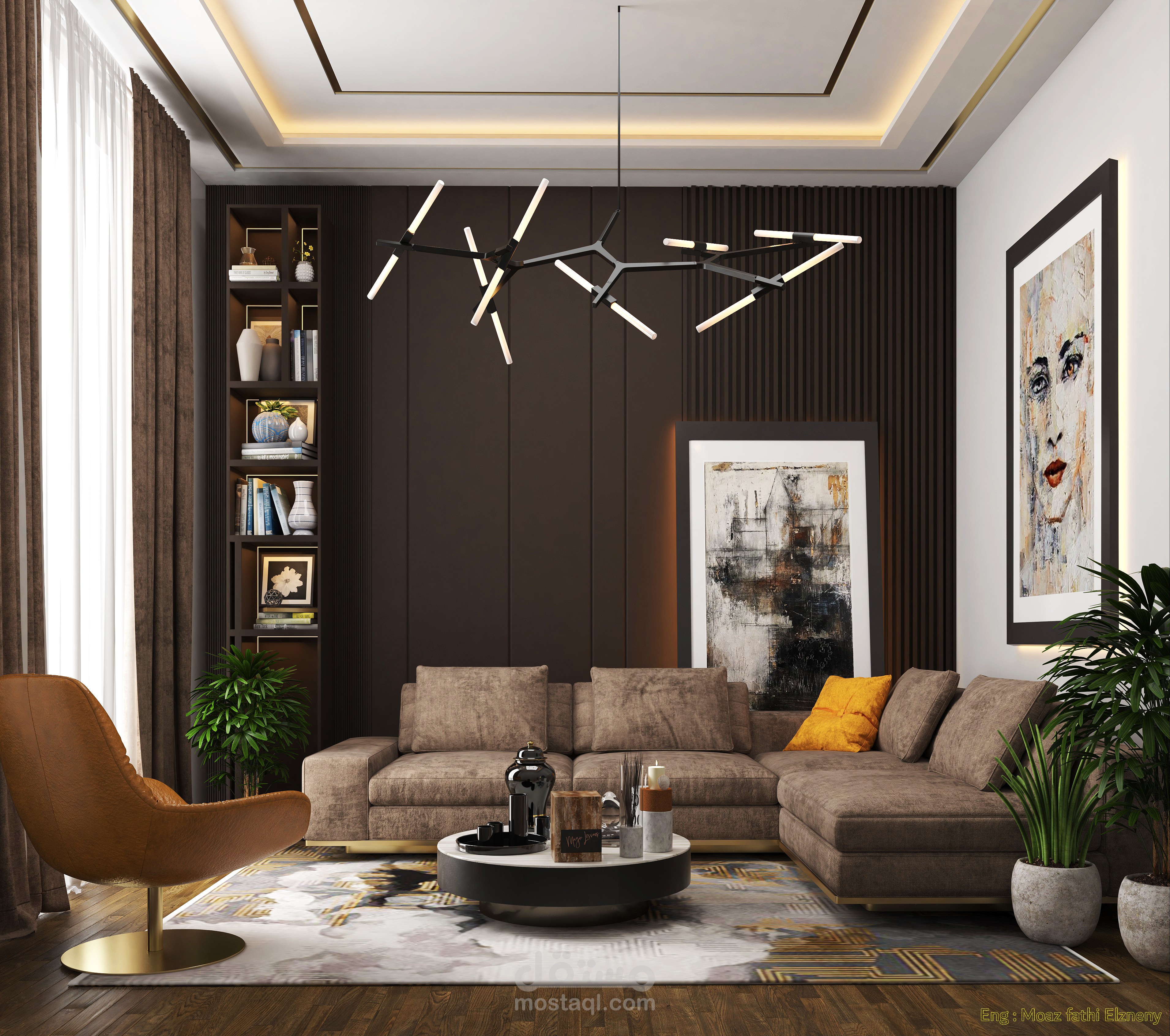 تصميم غرفه معيشه .