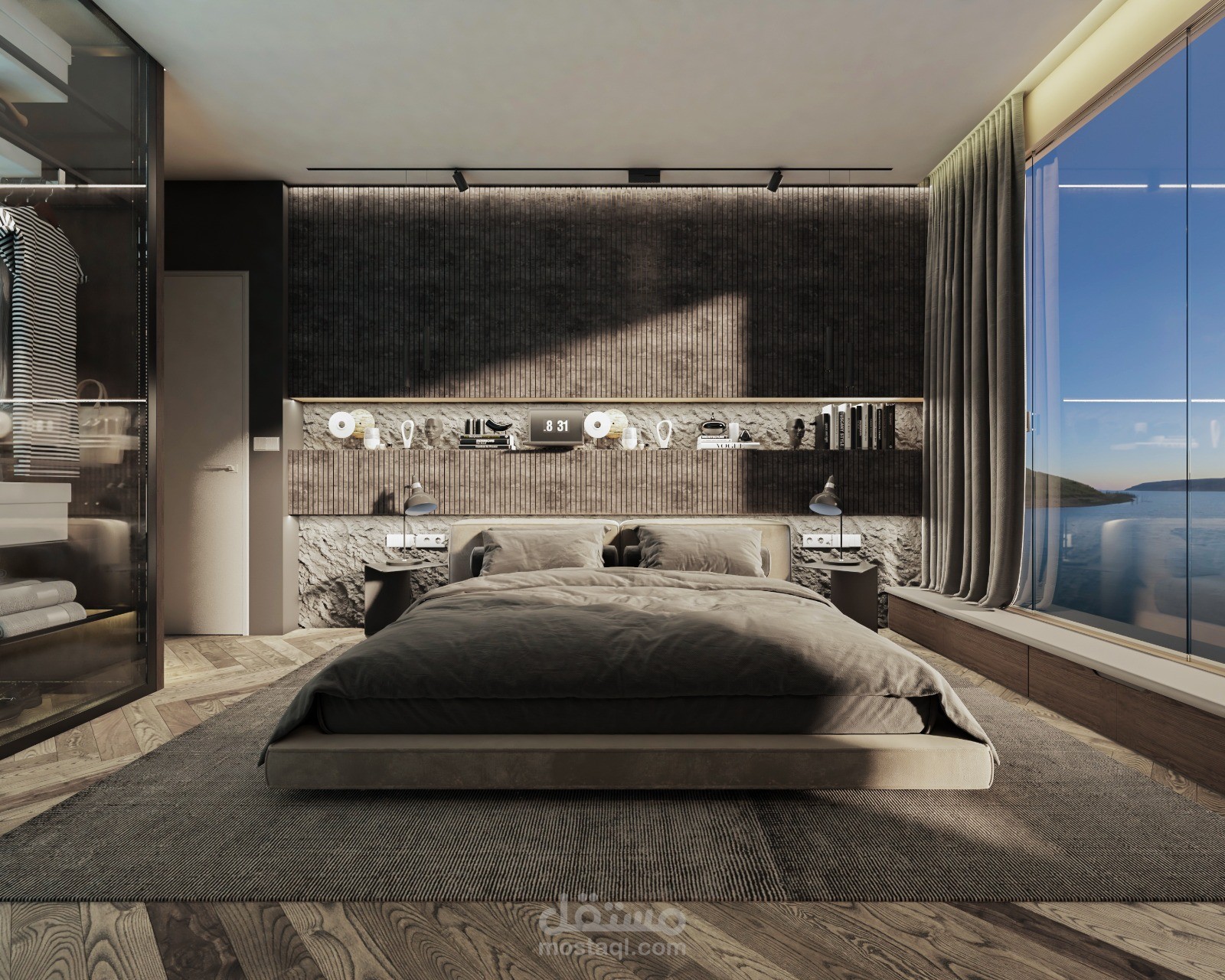 تصميم داخلي غرفه نوم رئيسه