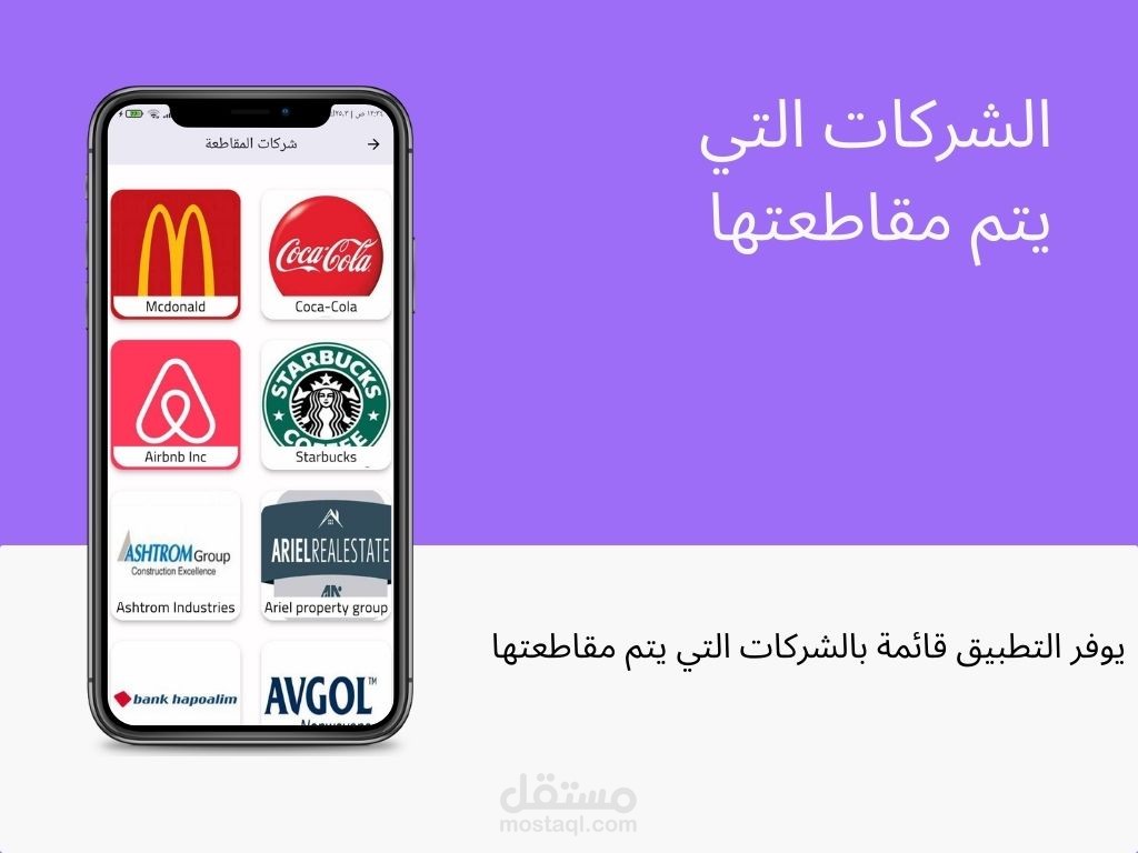 تطبيق مقاطعة البضائع الاسر|اءيلية