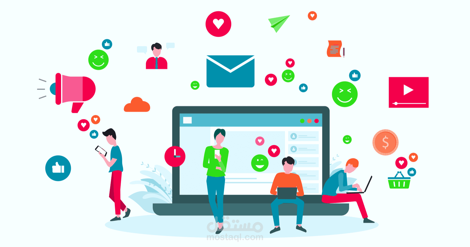 إدرة حسابات التواصل الإجتماعي