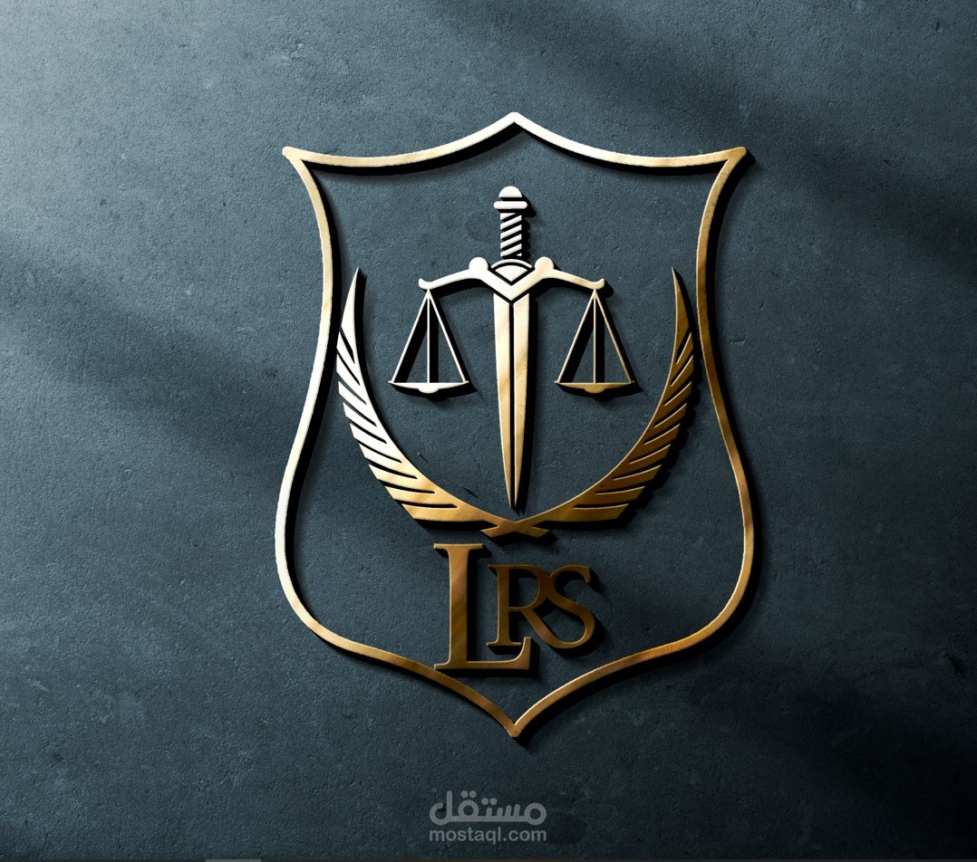 لوقو مع بطاقة شخصية لمحامي